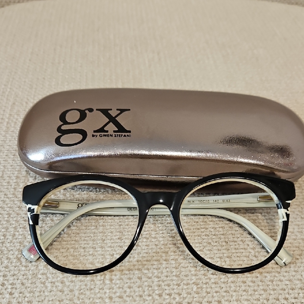 GX by Gwen Stefani Black and Silver Eyewear